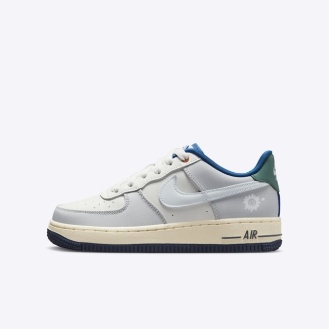 Nike Air Force 1 Lv8 GS [HM3721-111 大童 休閒鞋 運動 經典 紫外線變色 灰白