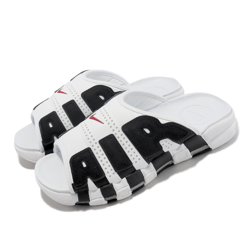Nike 拖鞋 Air More Uptempo Slide 男鞋 女鞋 白 黑 大AIR 氣墊 FB7818-100