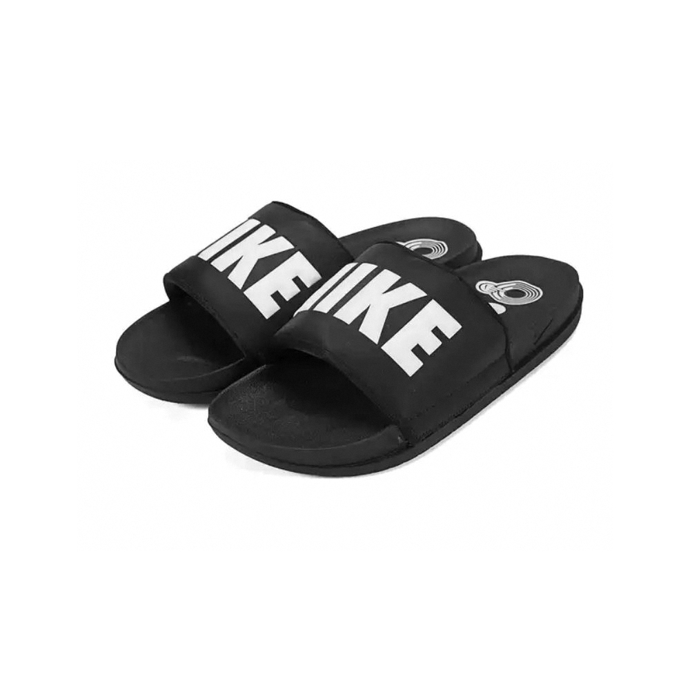 Nike 字樣Logo 拖鞋 黑 BQ4639-012