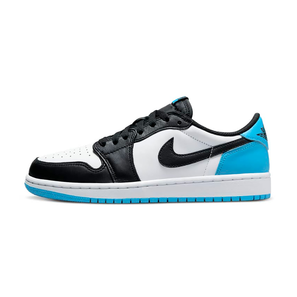 Nike Air Jordan 1 Retro Low OG 女鞋 黑白藍色 經典 低筒 休閒鞋 CZ0775-104