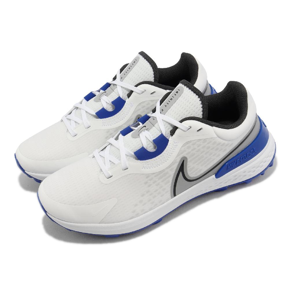 Nike 高爾夫球鞋 Infinity Pro 2 男鞋 白 藍 灰 寬楦 緩震 高球 運動鞋 DM8449-104