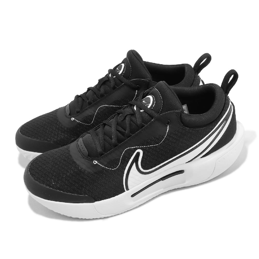 Nike 耐吉 網球鞋 M Zoom Court Pro HC 男鞋 黑 白 硬地 氣墊 回彈 運動鞋 DV3278-001