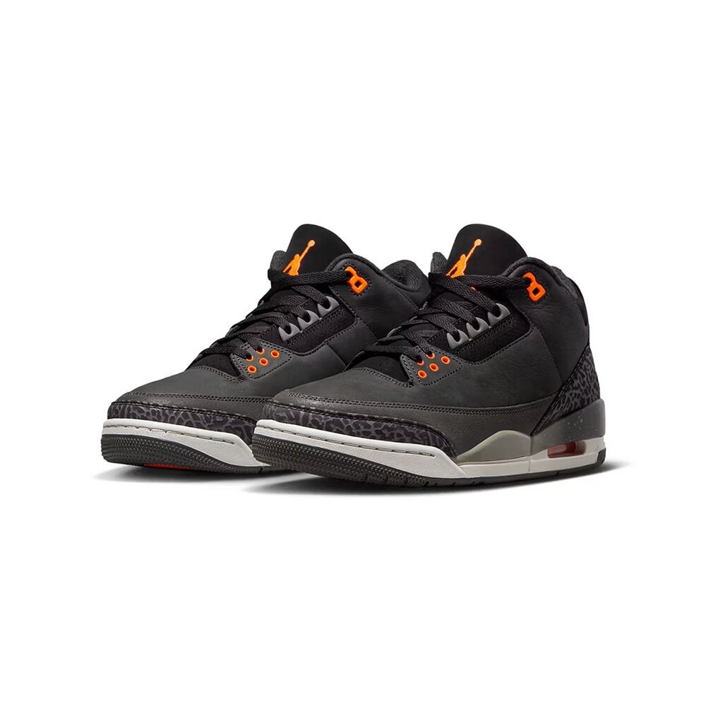 Air Jordan 3 RetroFear Pack 爆裂紋深灰橘 CT8532-080