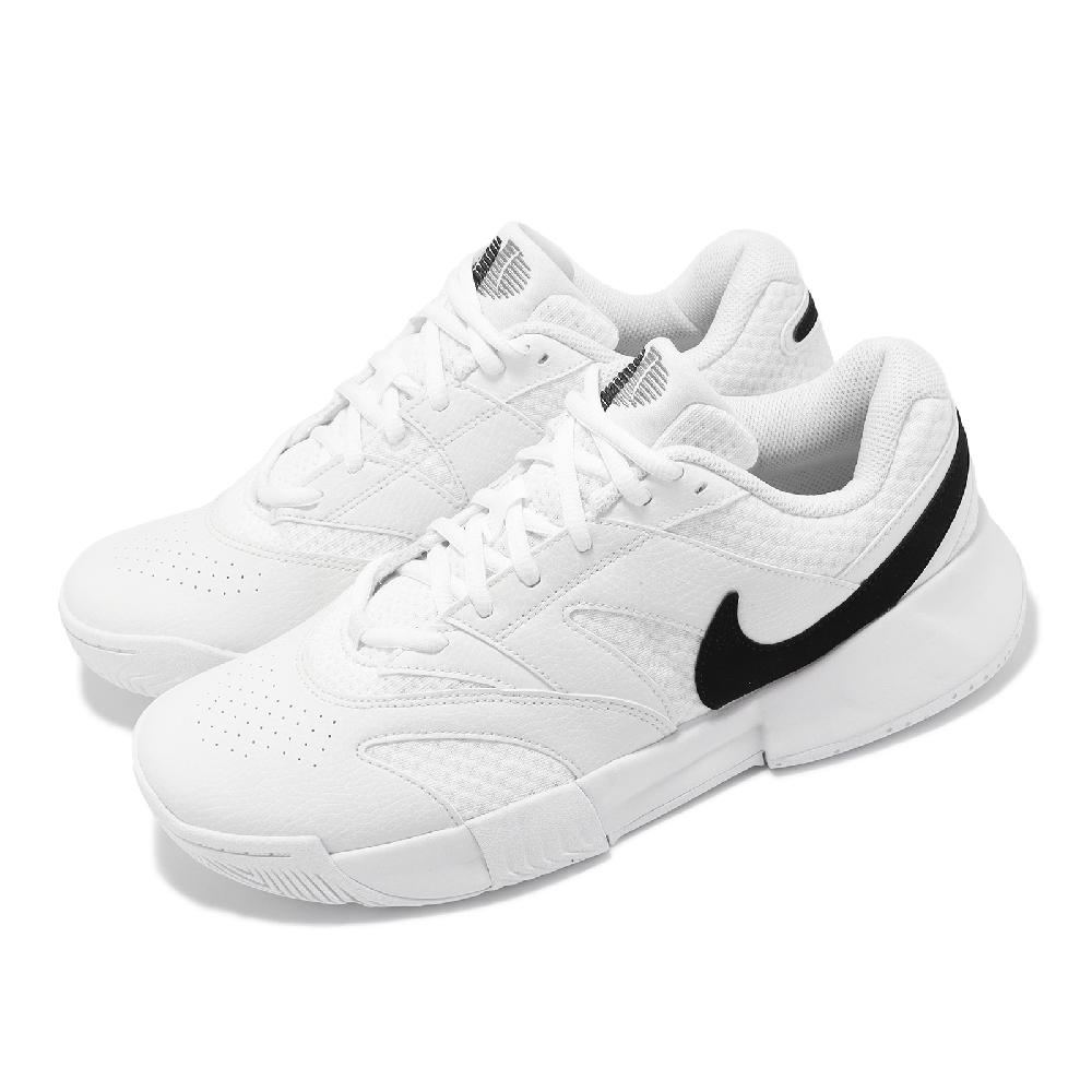 Nike 耐吉 網球鞋 Court Lite 4 男鞋 白 黑 氣墊 回彈 緩震 運動鞋 FD6574-100