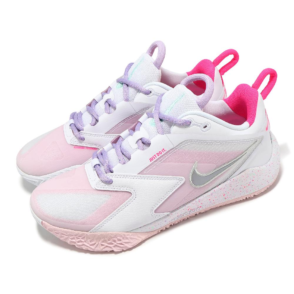 Nike 耐吉 排球鞋 Air Zoom HyperAce 3 SE 男鞋 女鞋 白 粉 室內運動 羽排鞋 運動鞋 HF3239-100