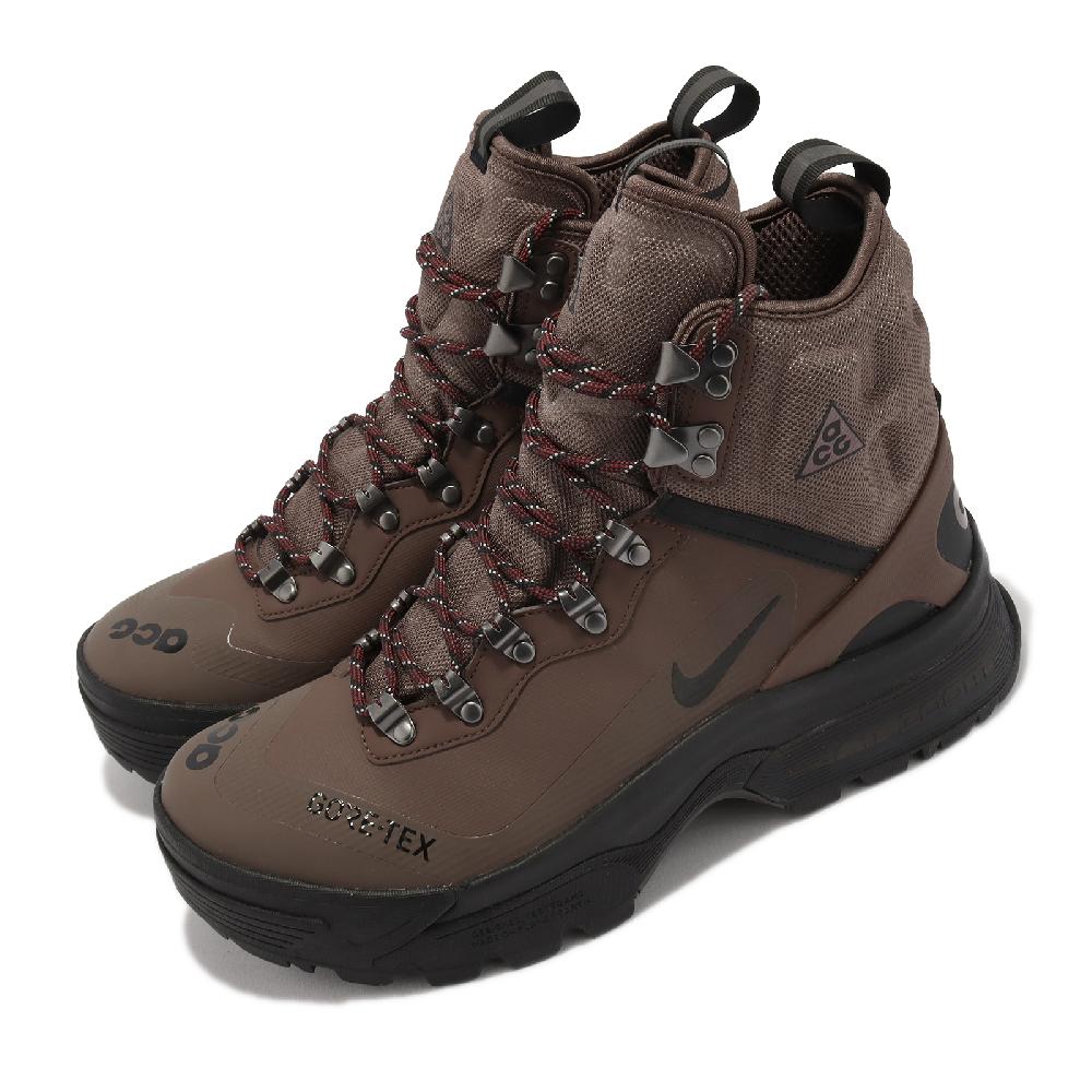 Nike 耐吉 登山鞋 ACG Zoom Gaiadome Gore-Tex 男鞋 棕 越野 戶外 防水 反光 靴子 DD2858-200