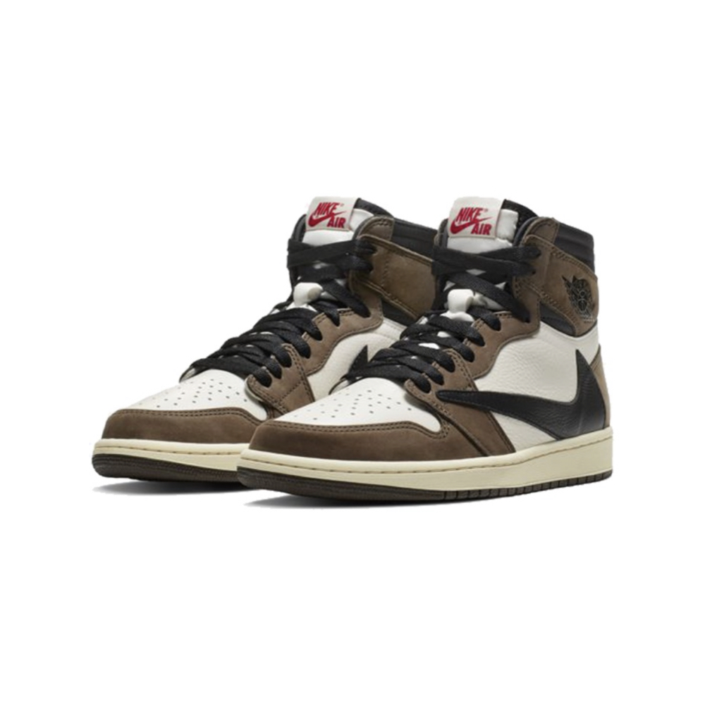 Travis Scott x Air Jordan 1 卡其 高筒 AJ1 倒勾 聯名款 倒鉤 休閒鞋 男鞋 CD4487-100