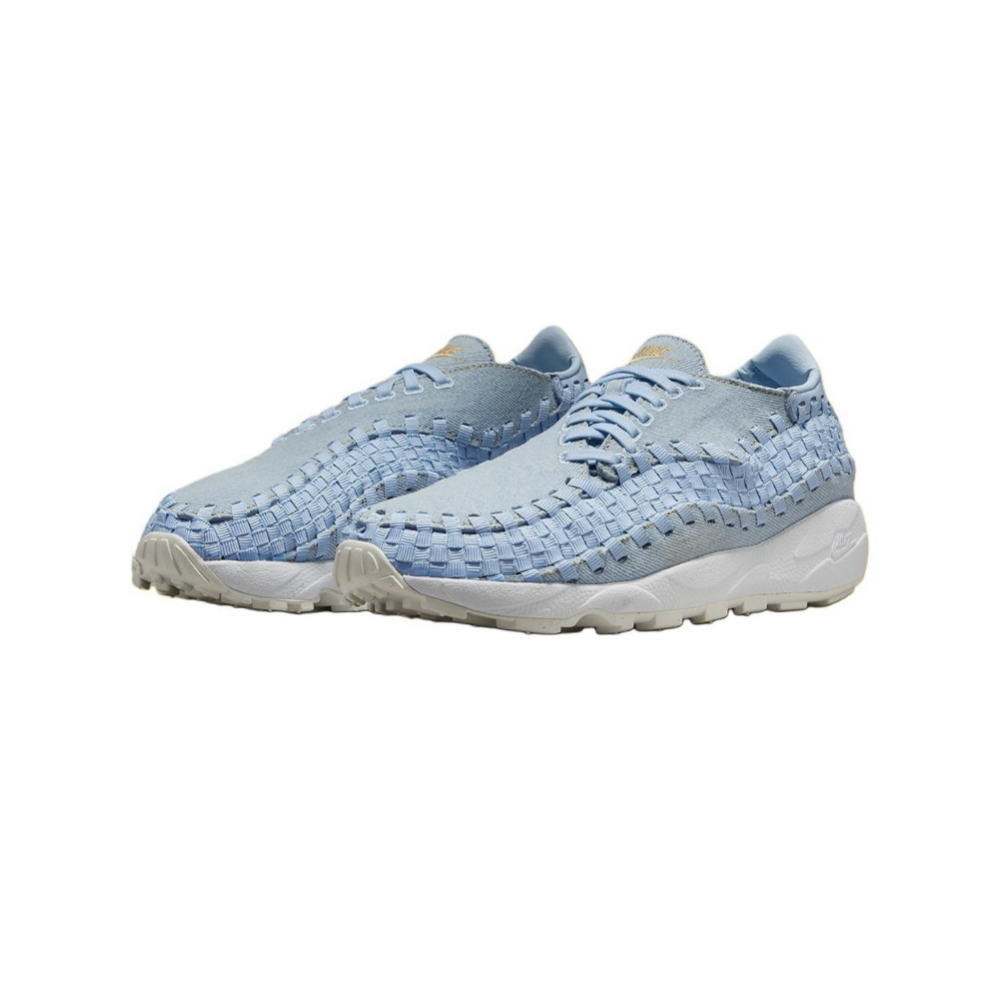 W Nike Air Footscape 天空藍牛仔編織 女鞋 男段 休閒鞋 FV6103-400