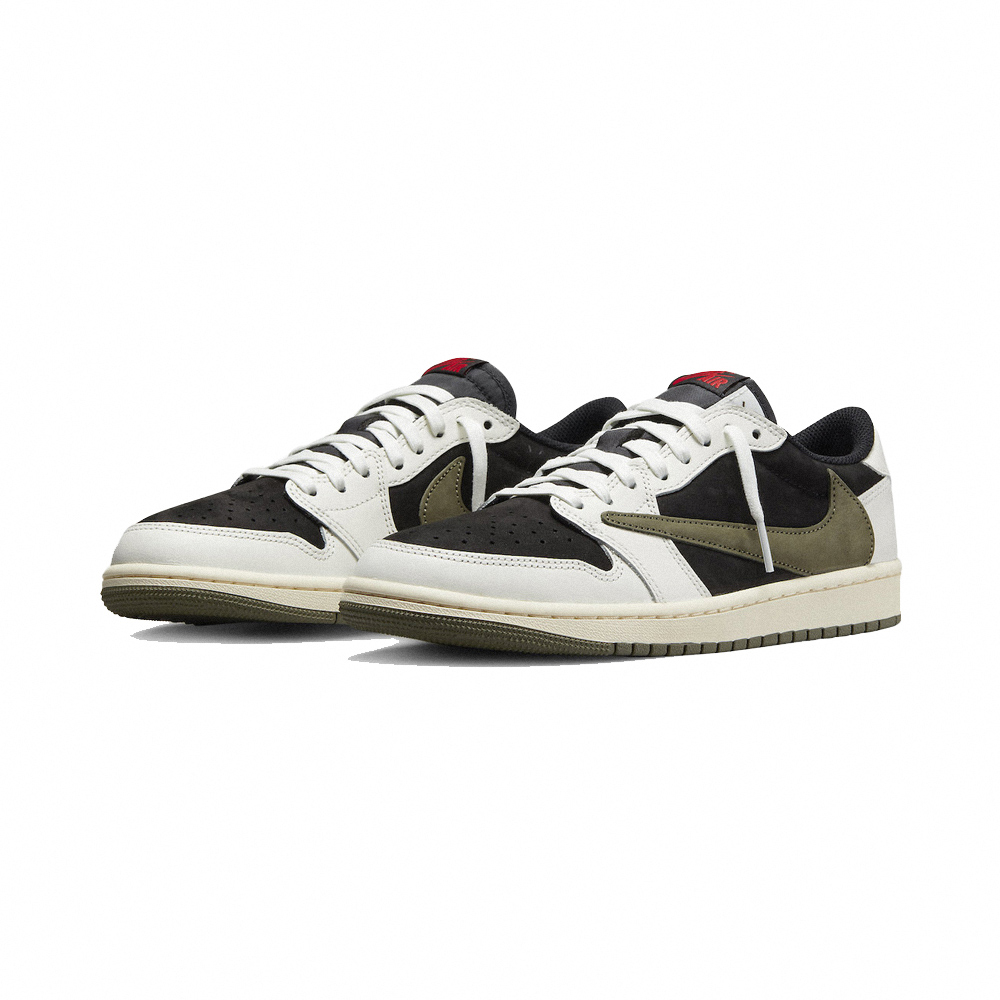 Travis Scott x Air Jordan 1 Low OG Olive 橄欖綠 倒勾 男款 女鞋 休閒鞋 DZ4137-106
