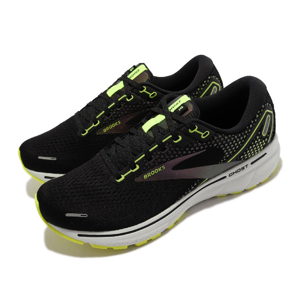 Brooks 慢跑鞋 Ghost 14 運動休閒 男鞋 避震科技 穩定 3D彈力列印科技 輕量 黑 黃 1103691D050