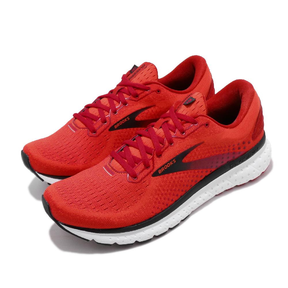 Brooks 慢跑鞋 Glycerin 18 運動 男鞋 路跑 緩震 DNA科技 透氣 健身 紅 黑 1103291D617
