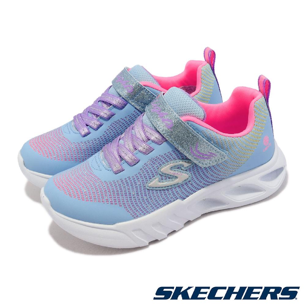 Skechers 童鞋 S Lights-Flicker Flash 燈鞋 藍 發光 閃亮 小朋友 中童 運動鞋 303700LLBMT