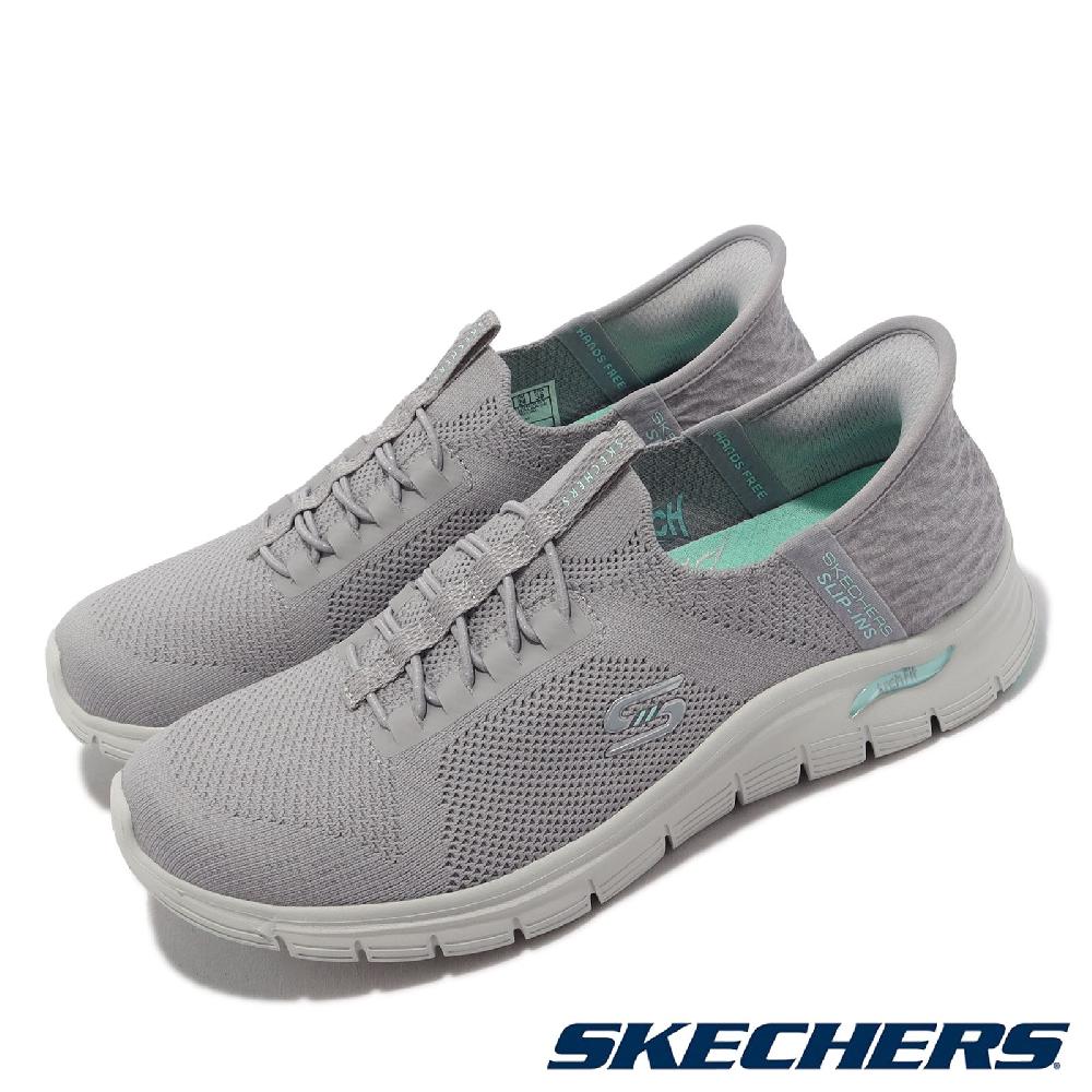 Skechers 休閒鞋 Arch Fit Vista-Aspiration Slip-Ins 女鞋 灰 套入式 緩衝 104379GRY