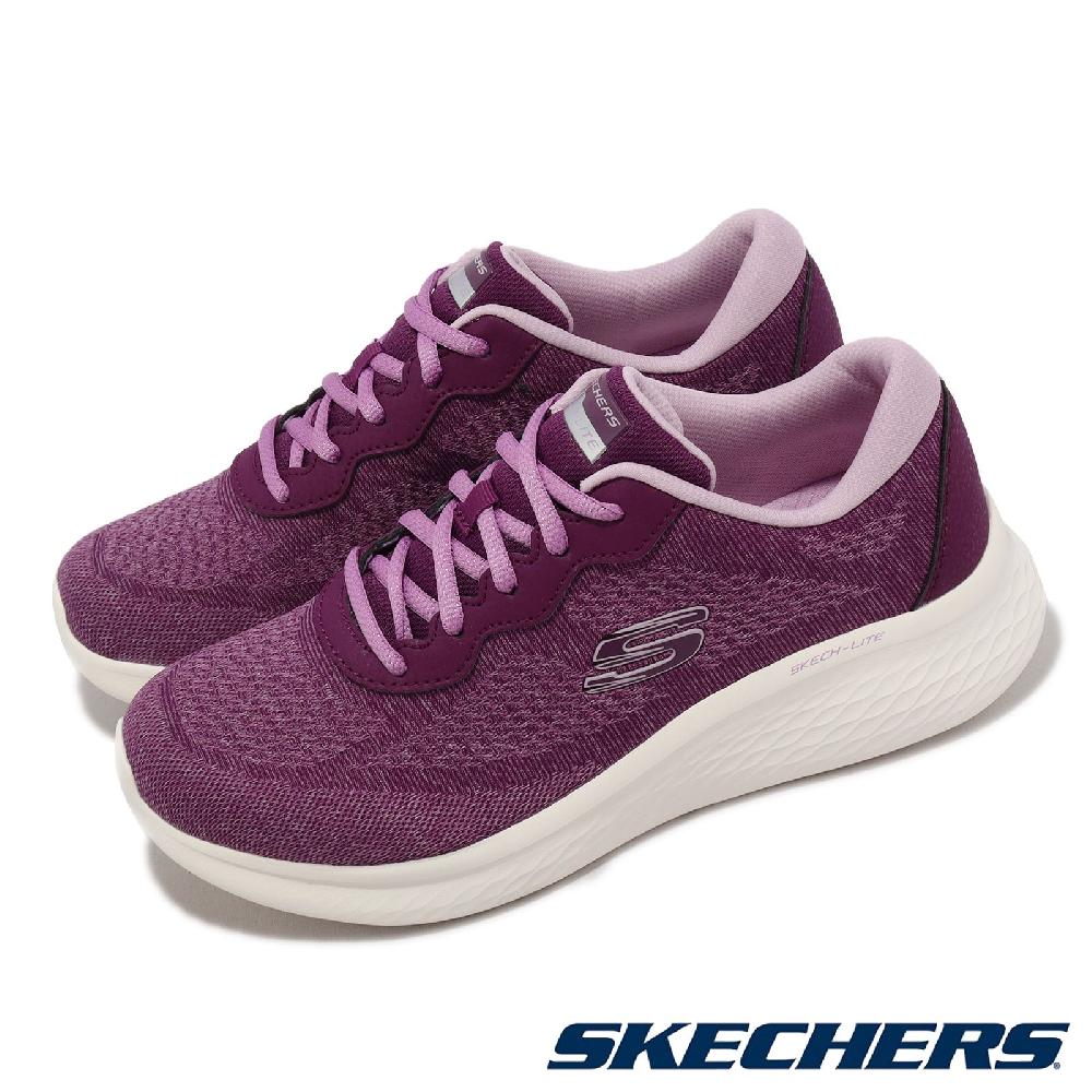 Skechers 斯凱奇 休閒鞋 Skech-Lite Pro 寬楦 女鞋 紫 粉紅 透氣 緩衝 運動鞋 150045WPLUM