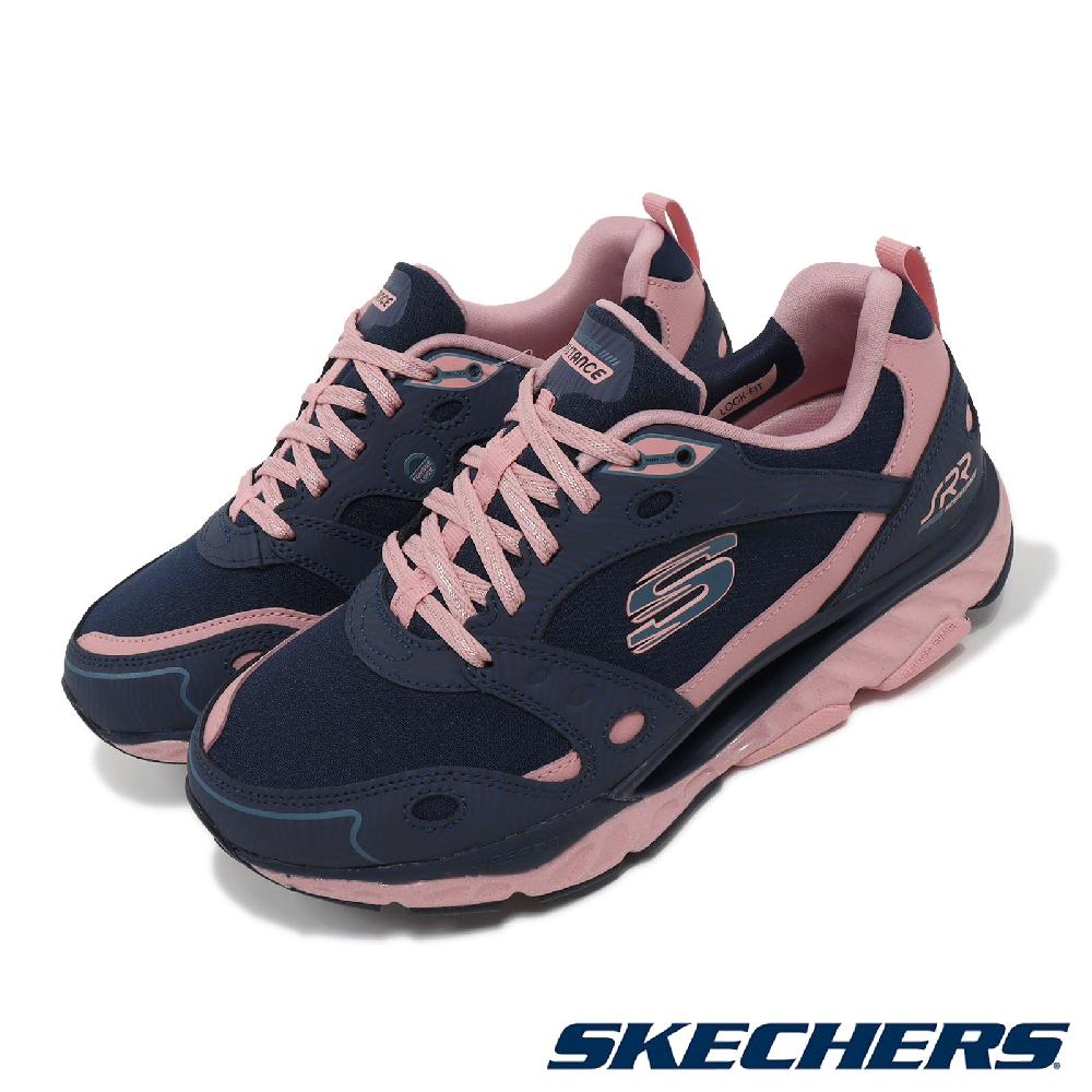 Skechers 斯凱奇 慢跑鞋 Pro-Resistance SRR 深藍 粉紅 女鞋 超回彈 弧型大底 運動鞋 896066NVPK