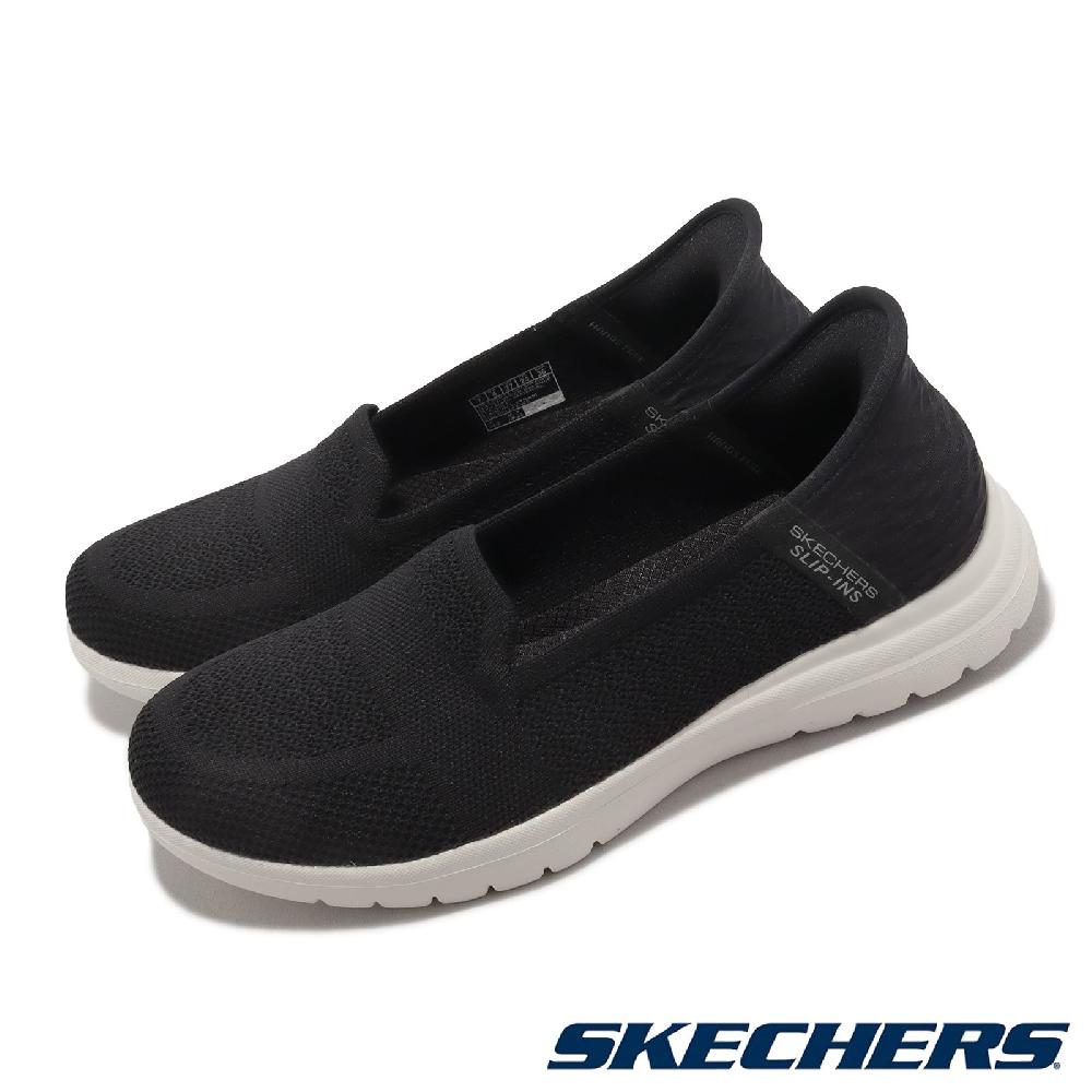 Skechers 斯凱奇 休閒鞋 On-The-Go Flex-Serene Slip-Ins 女鞋 黑 瞬穿科技 套入式 136541BKW