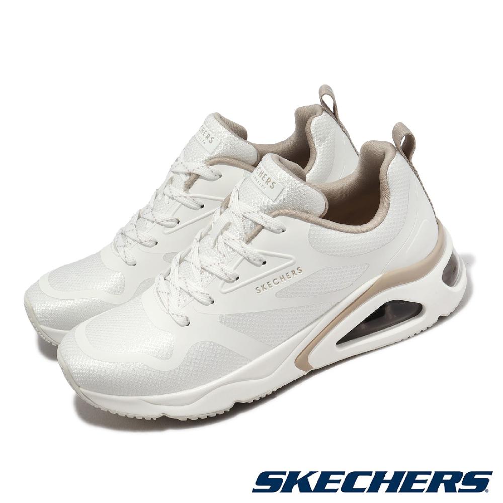 Skechers 斯凱奇 休閒鞋 Tres-Air Uno-Modern AFF-Air 女鞋 白 微增高 氣墊 記憶鞋墊 177421WHT