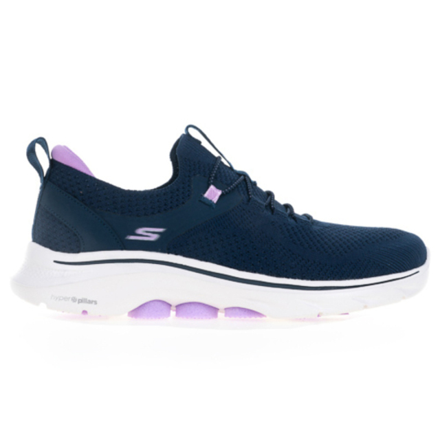 Skechers Go Walk 7 [125225NVLV 女 健走鞋 運動 休閒 步行 避震 透氣 舒適 深藍 紫
