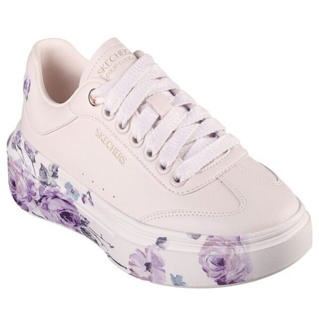 Skechers Cordova Classic [185062ROS 女 休閒鞋 經典 花卉 微厚底 舒適 粉紫