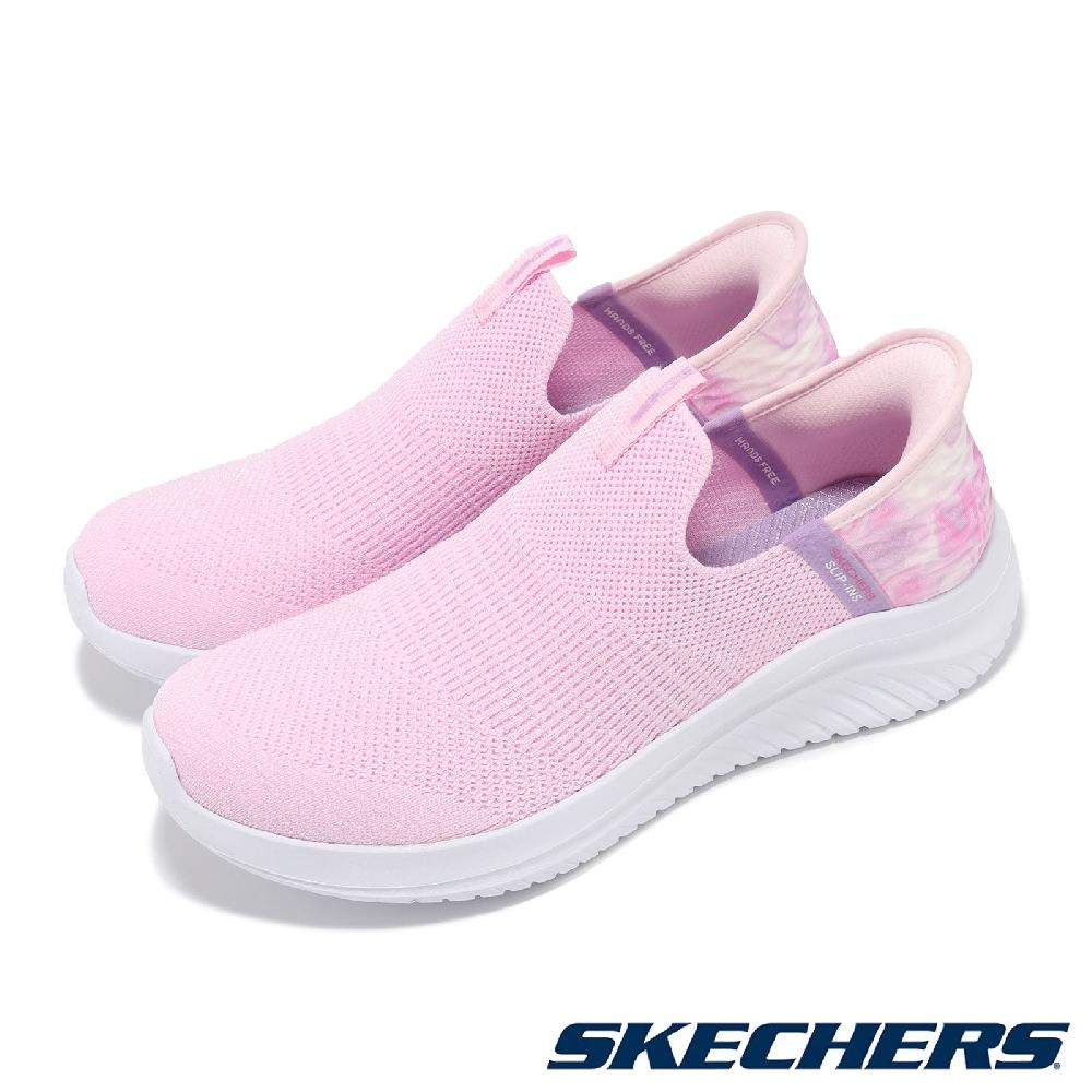 Skechers 斯凱奇 休閒鞋 Ultra Flex 3.0 Slip-Ins 中童鞋 粉 小朋友 套入式 渲染 健走鞋 303801LLTPK