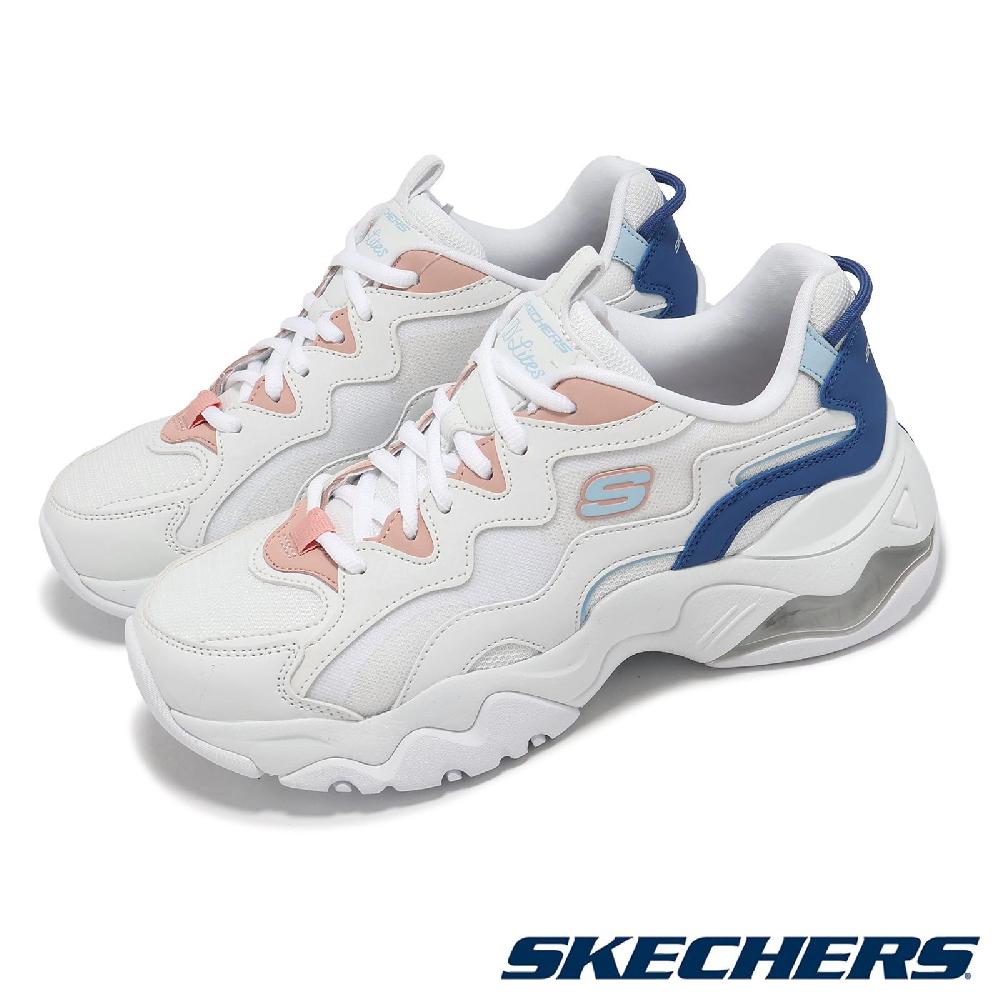 Skechers 斯凱奇 休閒鞋 D Lites 3.0 Air 女鞋 白 藍 輪胎大底 厚底 緩衝 老爹鞋 896254WBLP