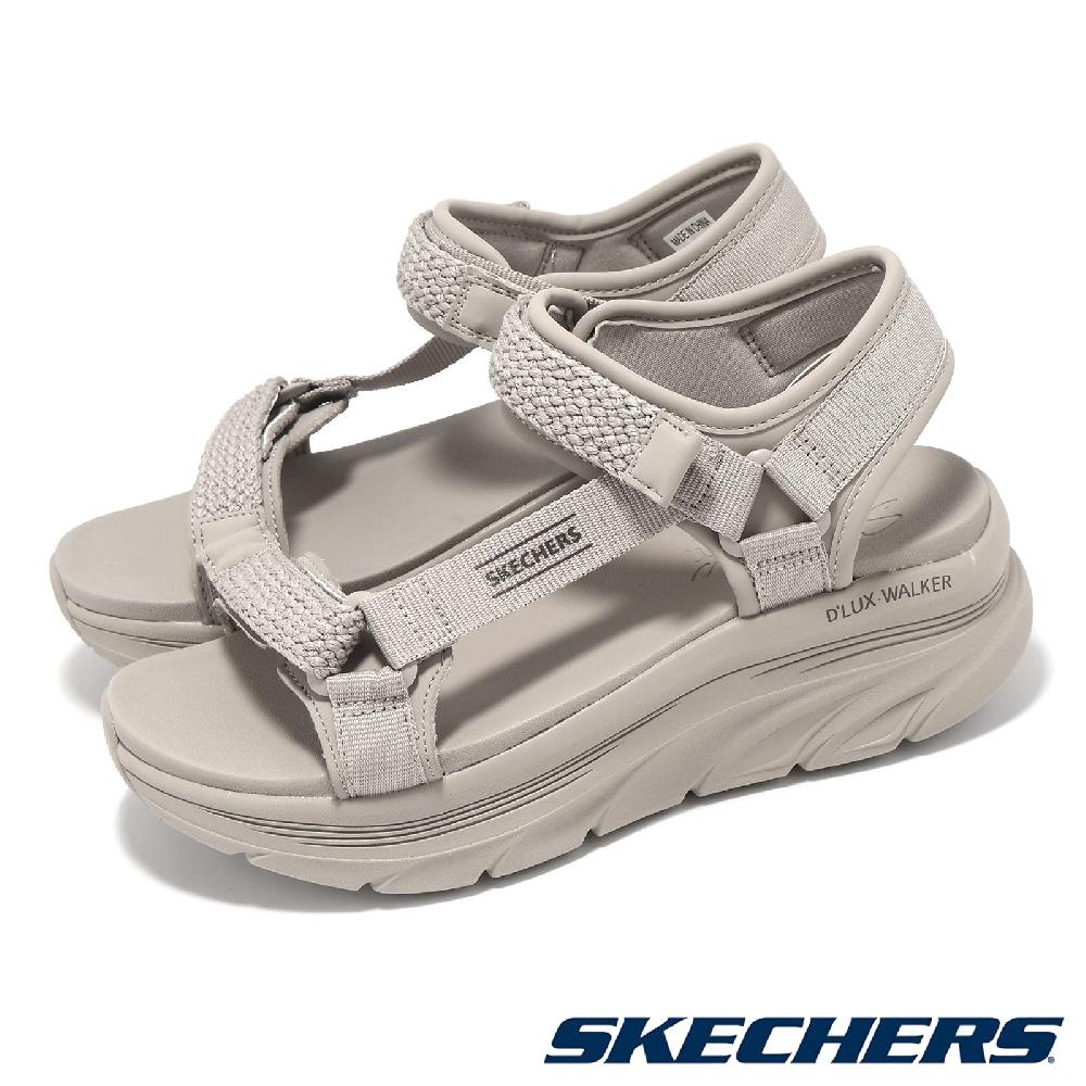 Skechers 斯凱奇 涼鞋 D Lux Walker-Pretty Field 女鞋 棕 緩衝 厚底 涼拖鞋 休閒鞋 119822TPE