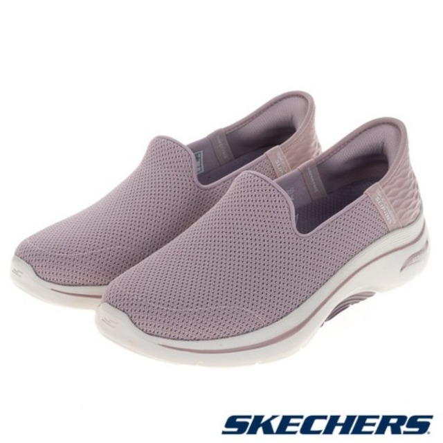 Skechers Go Walk Arch Fit 2.0 [125315WMVE 女 休閒鞋 寬楦 瞬穿 舒適 紫白