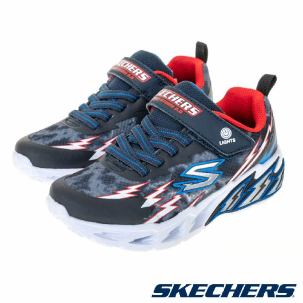 【SKECHERS】中大童 LIGHT STORM 2.0 休閒鞋-400150LNVRD
