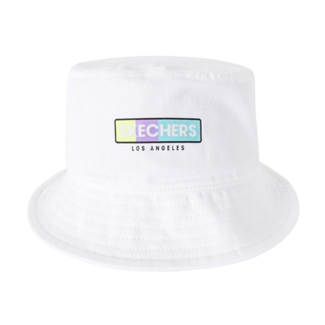 Skechers Hat [L121U054-0019 女 漁夫帽 運動 休閒 遮陽 純棉 經典 百搭 亮白
