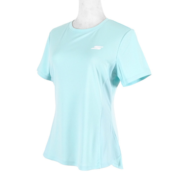 Skechers Shirts [P221W001-00ZW 女 T恤 短袖 棉質 舒適 吸溼 排汗 透氣 水藍