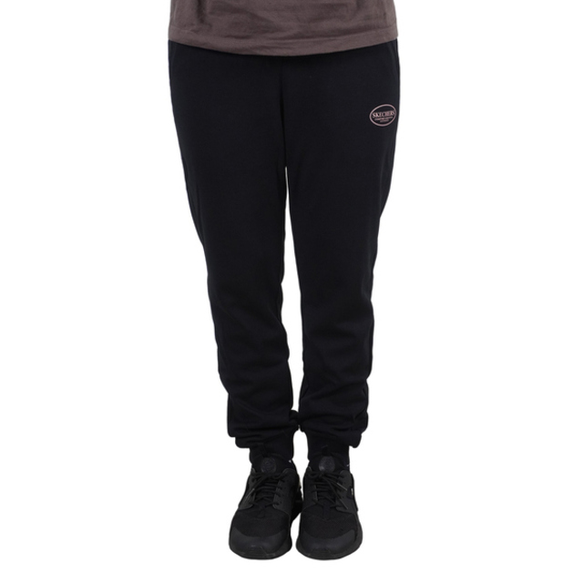 Skechers [L321W091-0018 女 棉長褲 抽繩 健身 健走 日常 休閒 穿搭 舒適 素面 黑