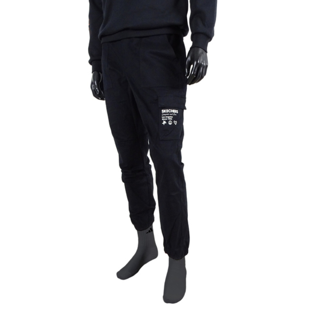 Skechers Pants [L420M025-0018 男 長褲 運動 休閒 束口 可調式 抽繩 黑