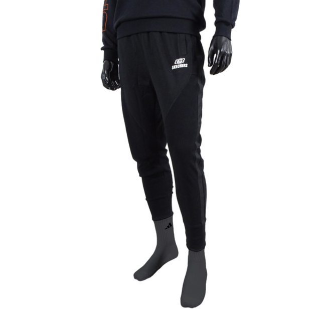 Skechers Pants [L420M040-002K 男 長褲 運動 休閒 束口 可調式 抽繩 黑