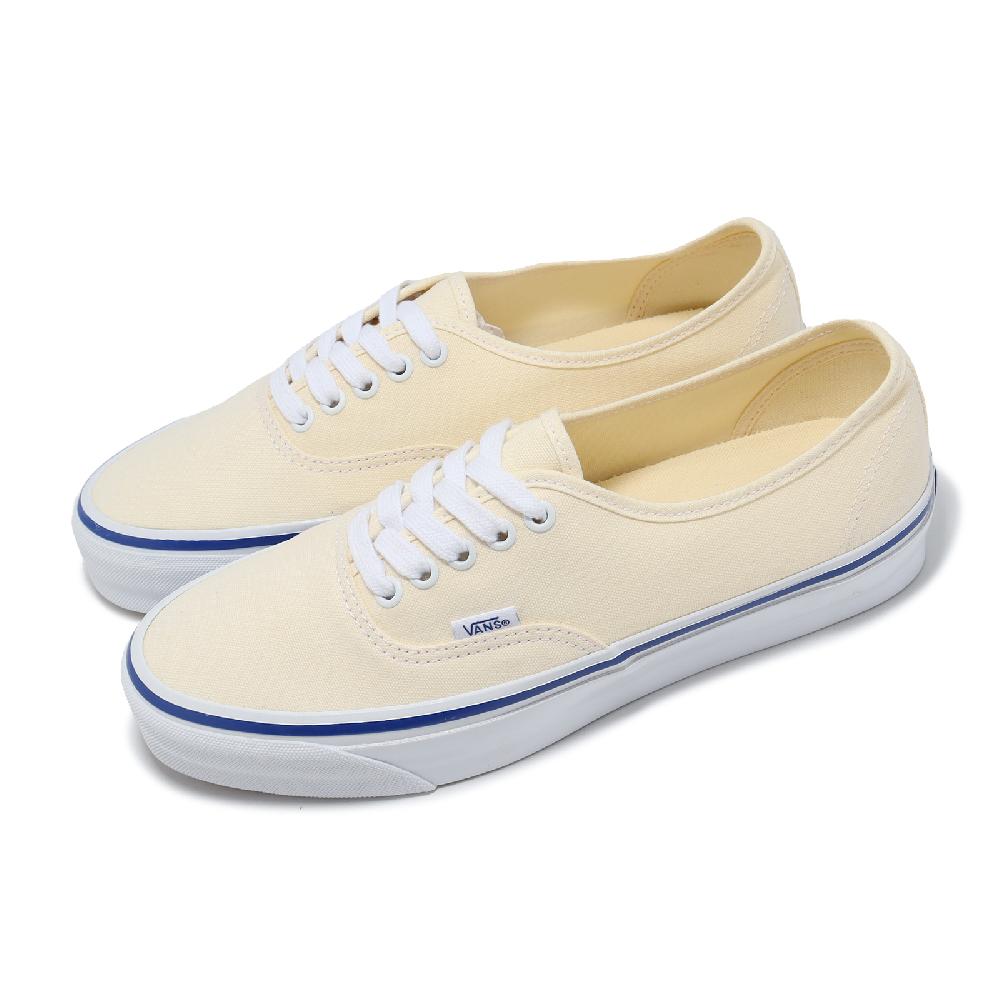 Vans 範斯 休閒鞋 Authentic Reissue 44 男鞋 女鞋 米白 藍 帆布 板鞋 情侶鞋 VN000CQAOFW