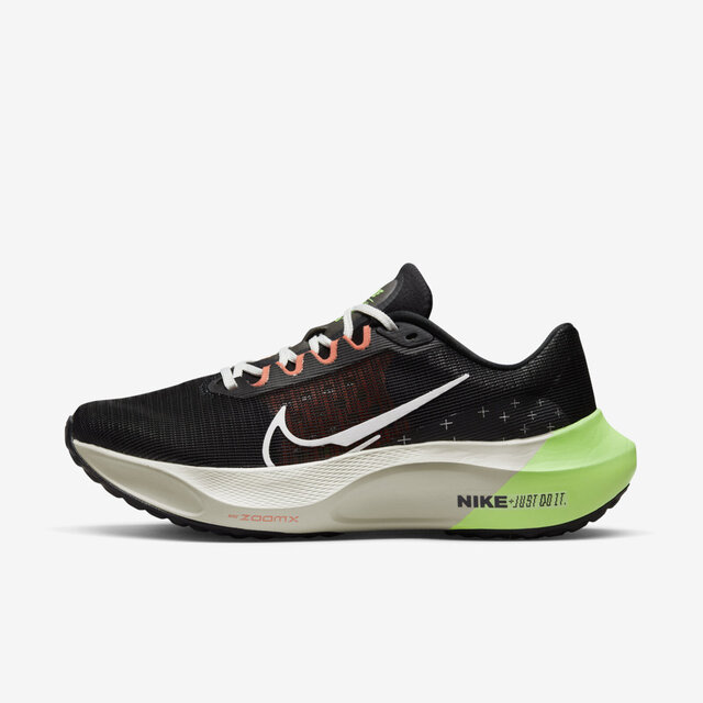 Nike Zoom Fly 5 [FB1847-011 男 慢跑鞋 運動 路跑 穩定 回彈 緩震 透氣 反光 黑 綠