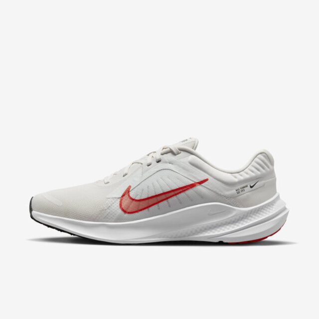 Nike Quest 5 [DD0204-007 男 慢跑鞋 運動 休閒 路跑 透氣 柔軟 舒適 緩震 米灰 橘紅