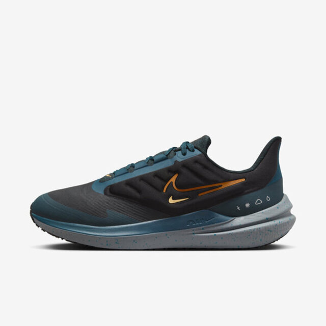 Nike Air Winflo Shield [DM1106-002 男 慢跑鞋 運動 路跑 防潑水 緩震 黑藍