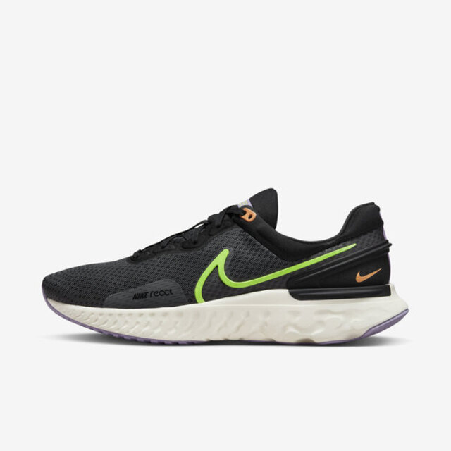 Nike React Miler 3 [DD0490-005 男 慢跑鞋 運動 路跑 緩震 舒適 透氣 黑綠紫