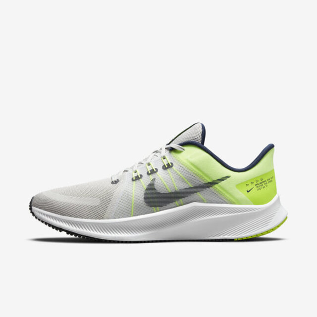 Nike Quest 4 [DA1105-003 男鞋 慢跑鞋 避震 運動 輕量 透氣 舒適 支撐 灰 螢光綠