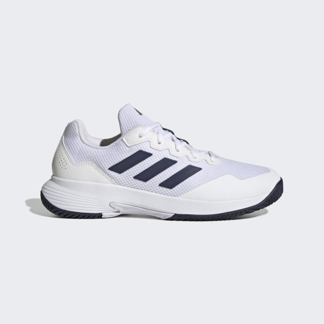 Adidas GameCourt 2 M [HQ8809 男 網球鞋 運動 訓練 輕量 緩震 舒適 愛迪達 白 深藍