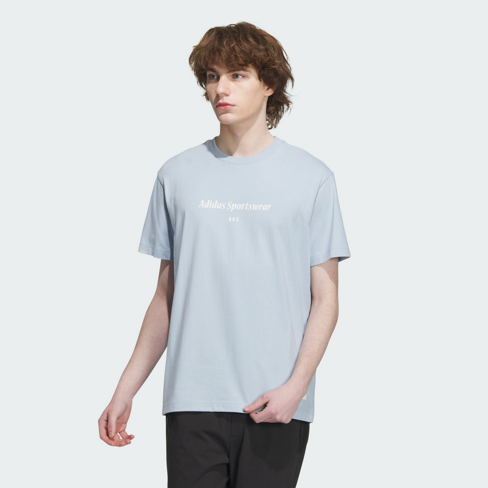 【ADIDAS】ST GFX TEE 短袖上衣 男 藍色-IP4993