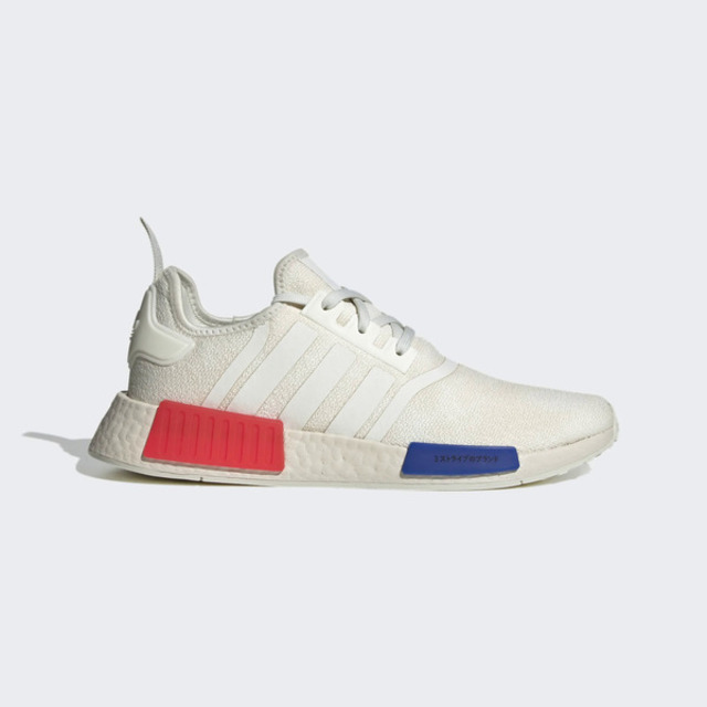 Adidas NMD R1 HQ4451 男女 休閒鞋 運動 經典 襪套式 彈力 避震 三葉草 奶油白 藍 紅
