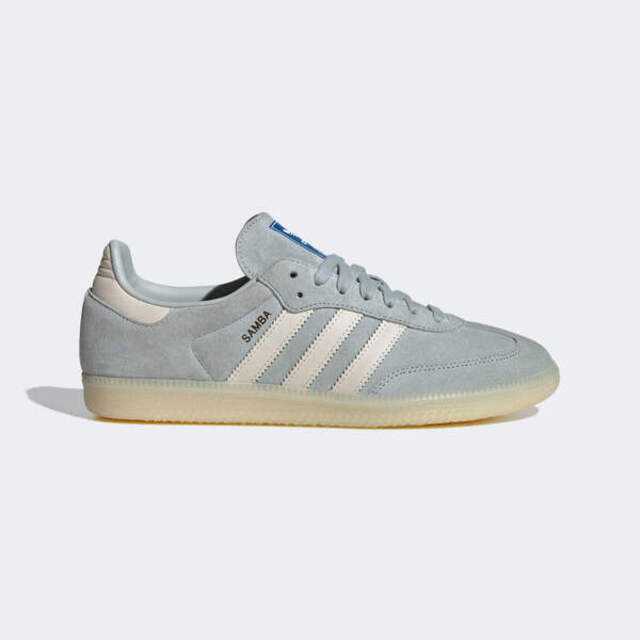 Adidas Samba OG [IG6177 男女 休閒鞋 經典 復古 麂皮 德訓鞋 愛迪達 薄荷藍灰