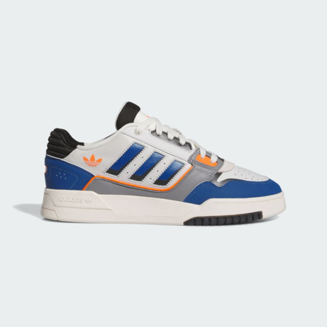 Adidas Drop Step Low 2.0 [JI2070 男 休閒鞋 運動 復古 皮革 低筒 三葉草 灰白藍