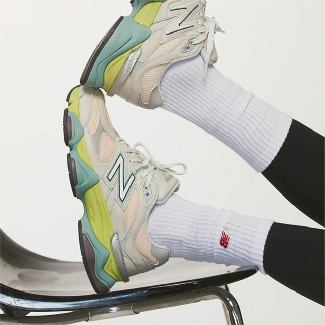 NEW BALANCE 休閒鞋 NB9060 粉杏綠 復古鞋 老爹鞋 女 U9060GCB