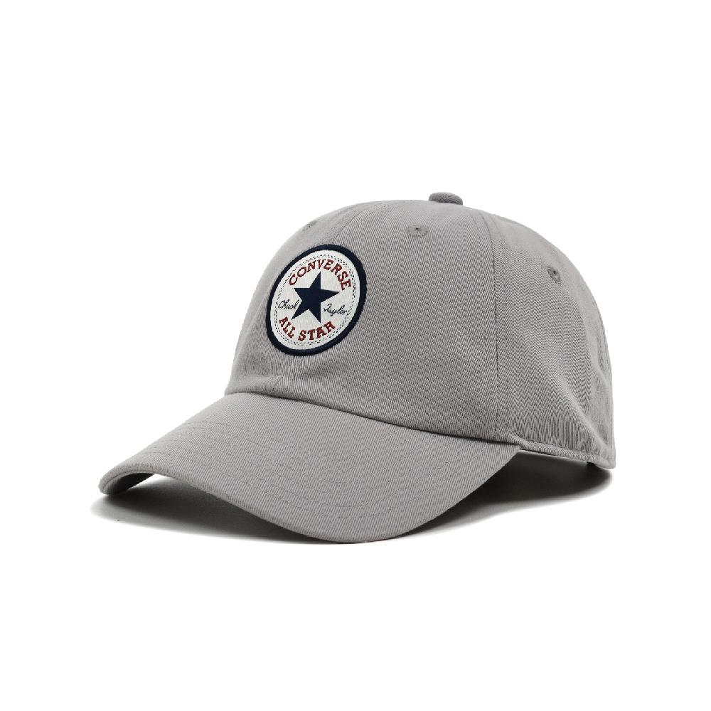 Converse 匡威 棒球帽 All Star Patch Baseball Cap 灰 白 可調帽圍 刺繡 老帽 帽子 10022134A41