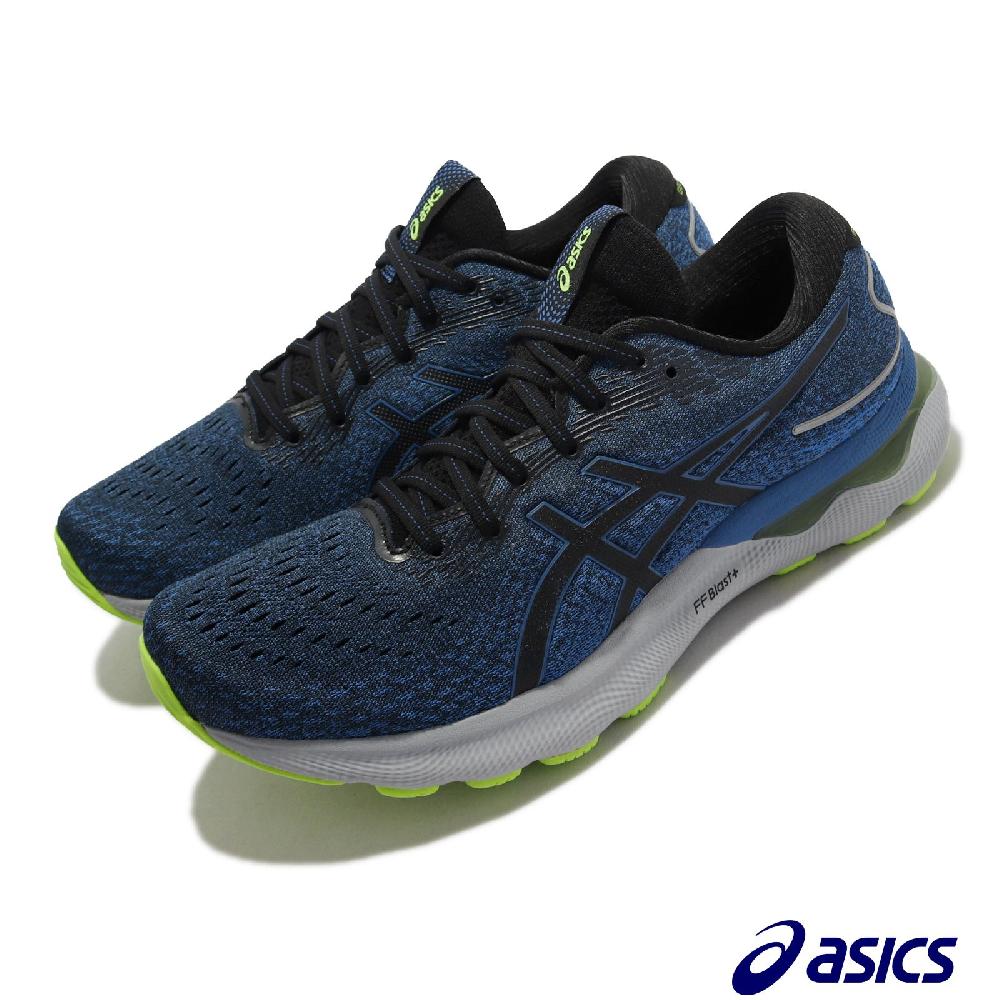 Asics 亞瑟士 慢跑鞋 GEL-Nimbus 24 男鞋 黑 藍 緩震 抗扭穩定 彈力 亞瑟膠 運動鞋 1011B359003