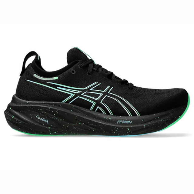 Asics Gel-nimbus 26 [1011B794-004 男 慢跑鞋 運動 休閒 輕量 緩衝 彈力 黑綠