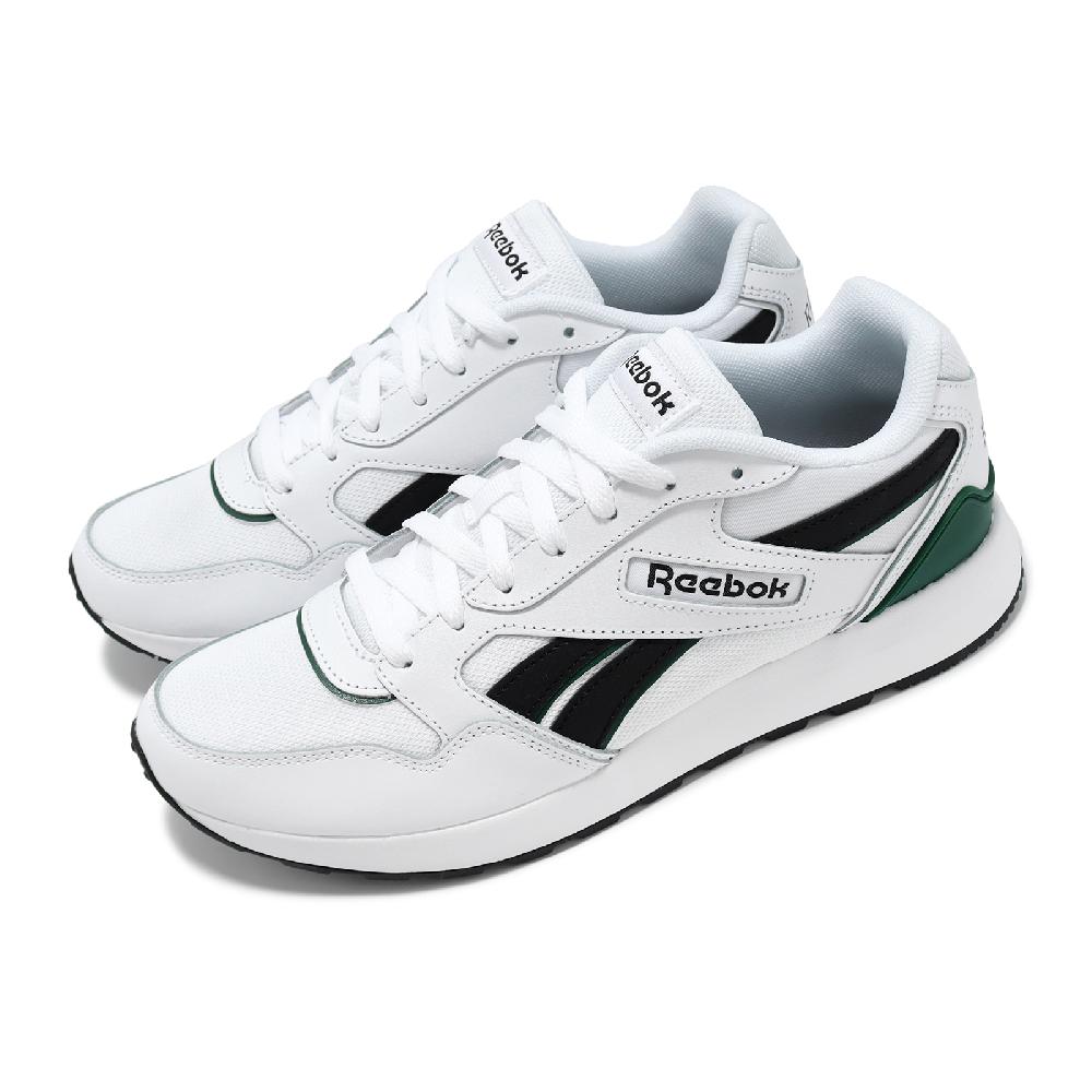 Reebok 銳跑 休閒鞋 GL1000 男鞋 女鞋 白 黑 皮革 拼接 緩衝 復古 情侶鞋 100074215