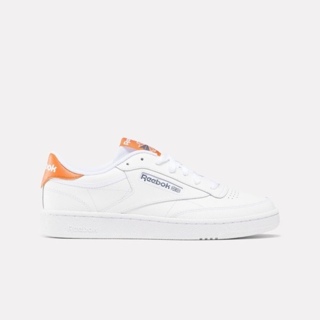 Reebok Club C 85 [100074170 男 運動休閒鞋 網球風格 流行色彩 白橘